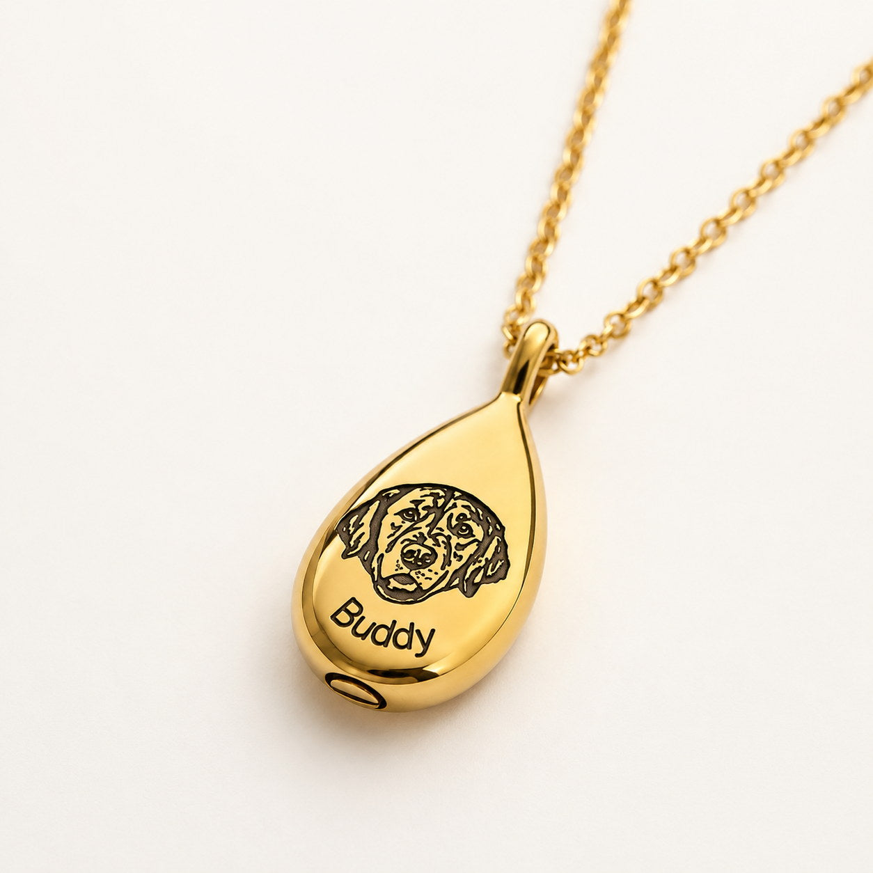 Pet memorial urn necklace by Ever Near