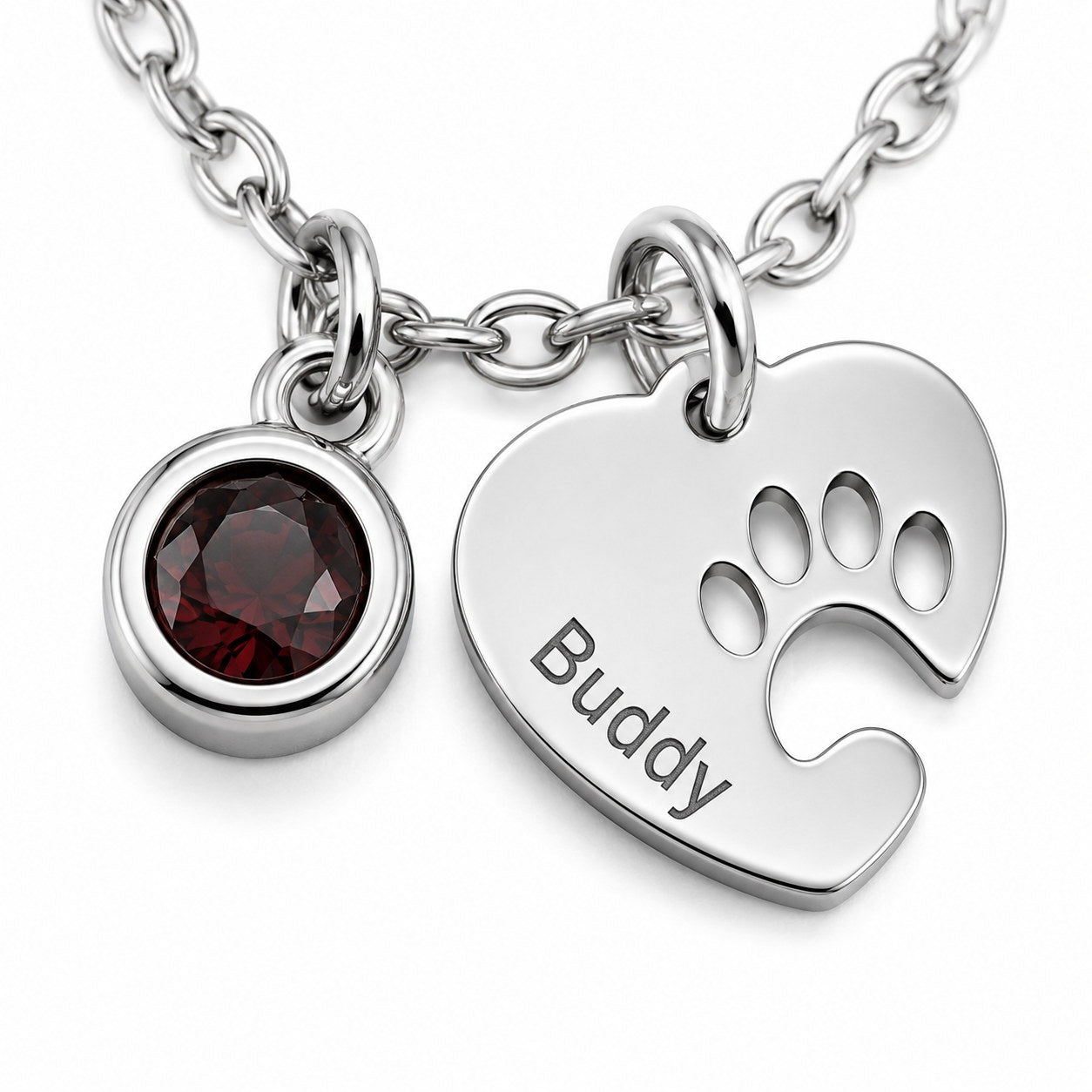 Birthstone pet memorial jewelry by Ever Near